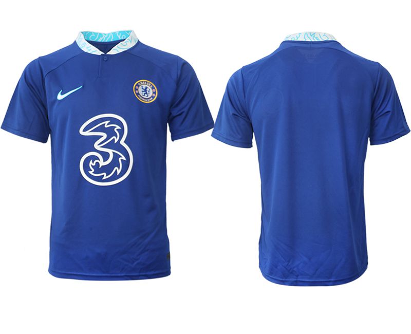 Men 2022-2023 Club Chelsea FC home aaa version blue blank Soccer Jersey